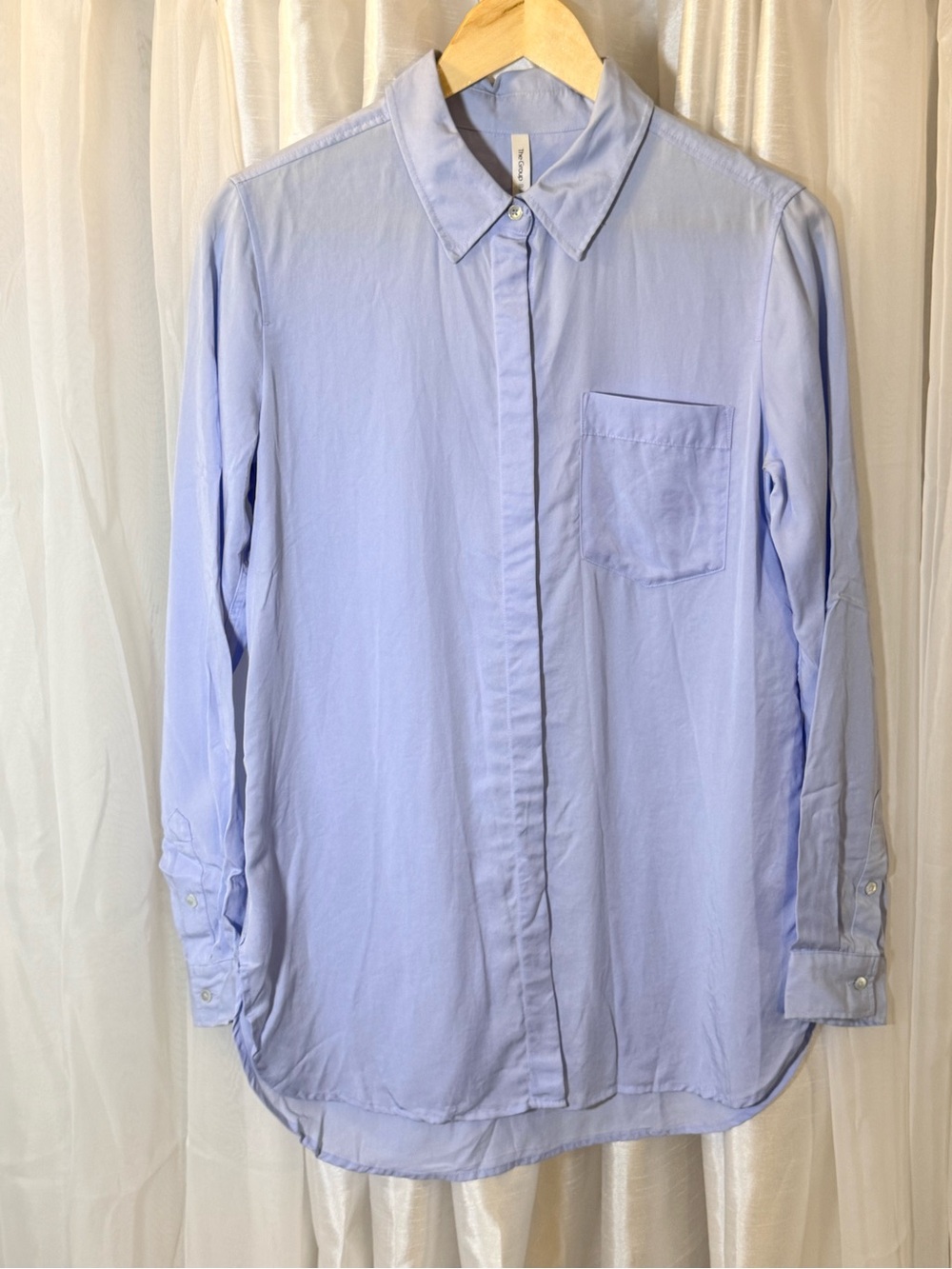 Babaton Light Blue Button-Down Women's Shirt